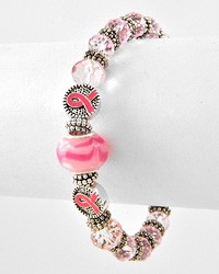 Bracelet - Stretch Survivor Pandora Beads