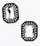 Horse Show Post Earrings - Clear 7/8"
