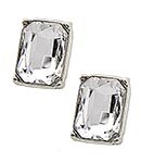 Horse Show Post Earrings - Clear 5/8"
