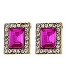 Horse Show Post Earrings - Fuchsia 1/2"