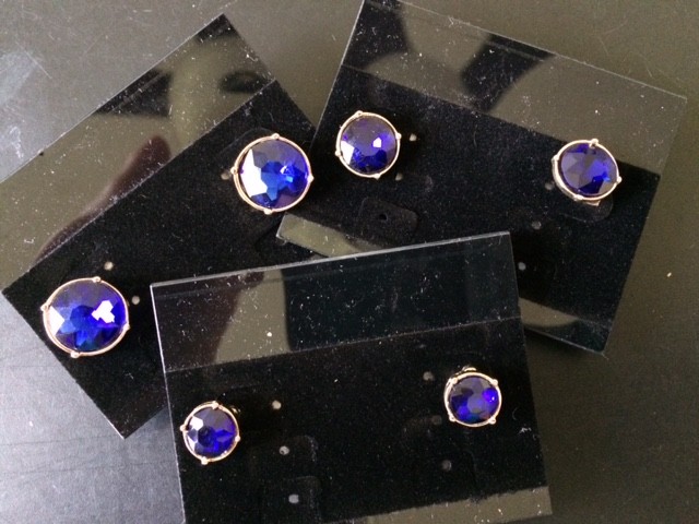 Horse Show Earring - Sapphire