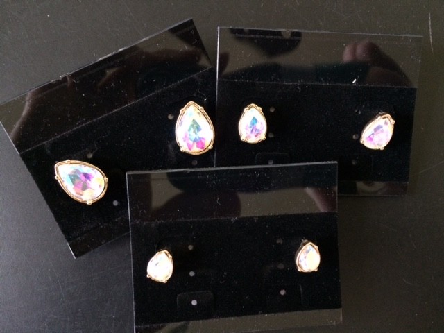 Horse Show Earring - AB Teardrop