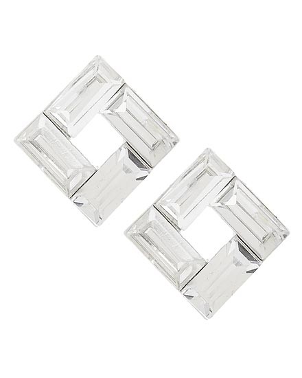 Horse Show Post Earrings - CLEAR 7/8"