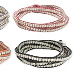 Wrap Bracelet - Silver Metal Bead