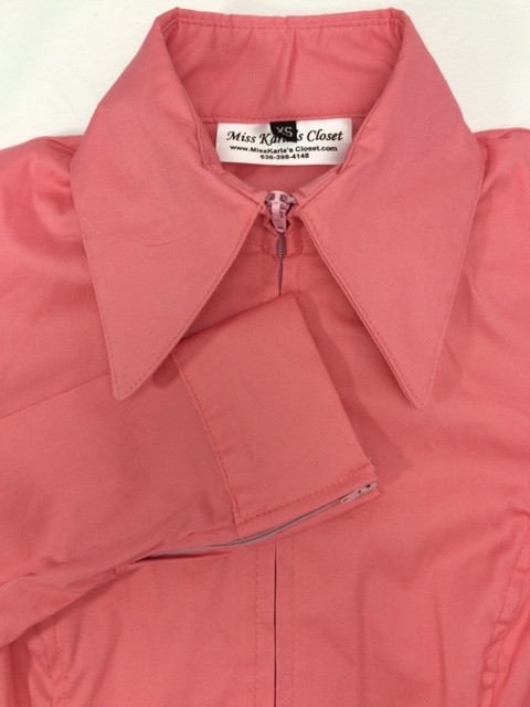Miss Karla's Closet Fitted Show Shirt - Coral