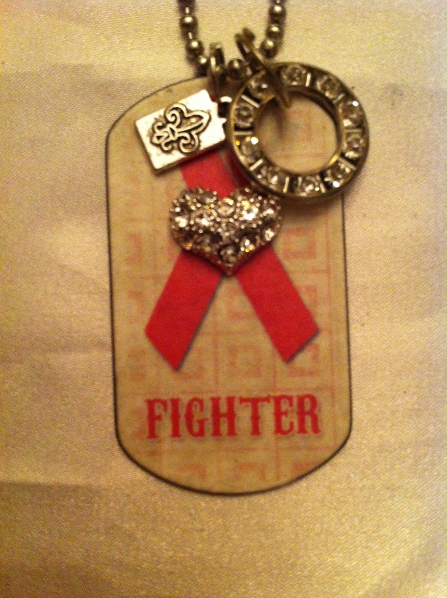 Kate Mesta Tag Necklace - "Fighter"