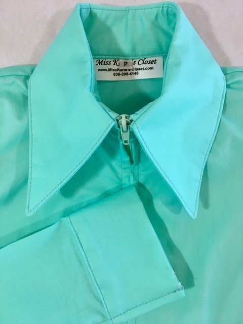 Miss Karla's Closet Fitted Show Shirt - Light Mint