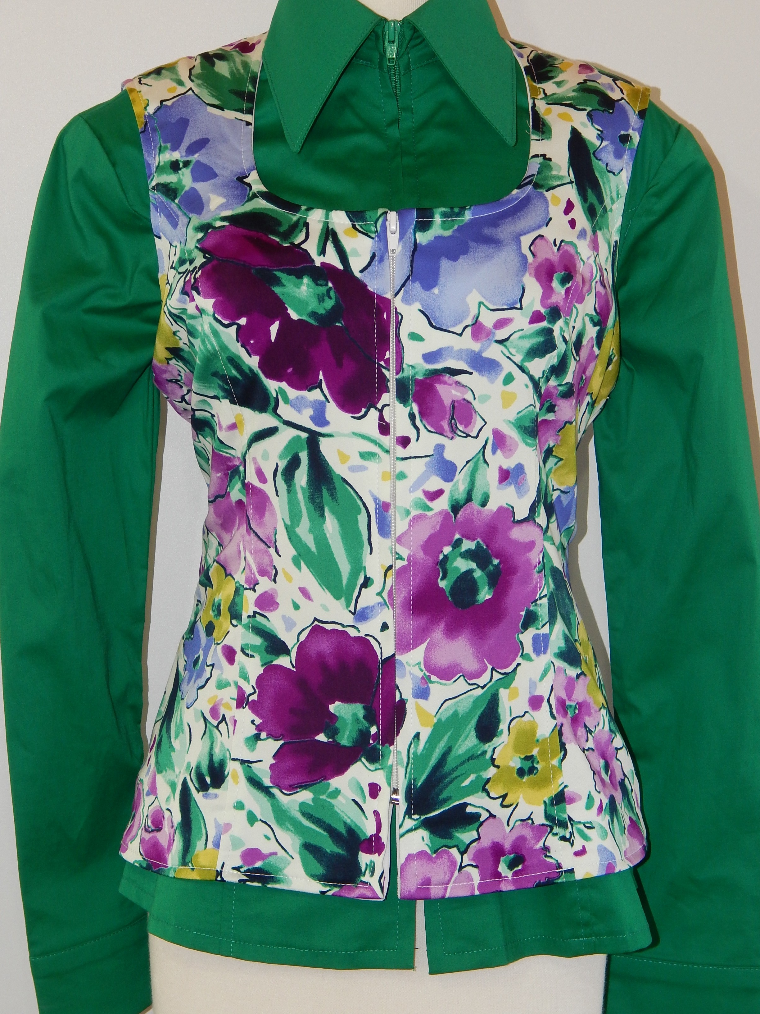 MKC Poly Cotton Vest - Floral Color Combination 