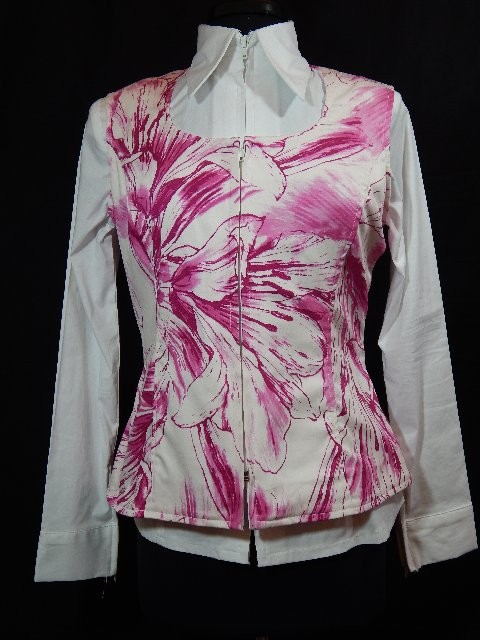 MKC Poly Cotton Vest - Pink and White Floral