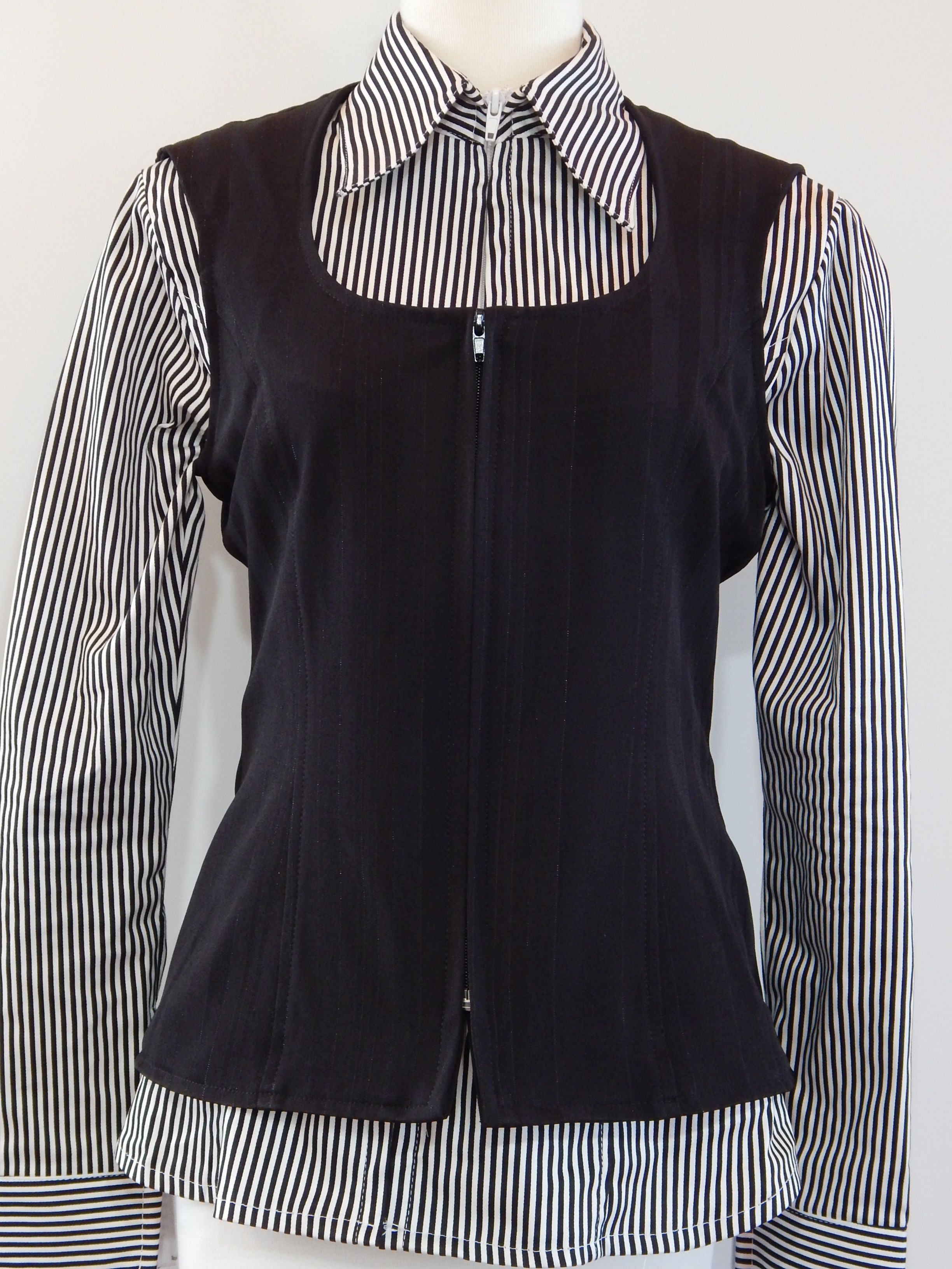 Poly Cotton Show Vest - Black