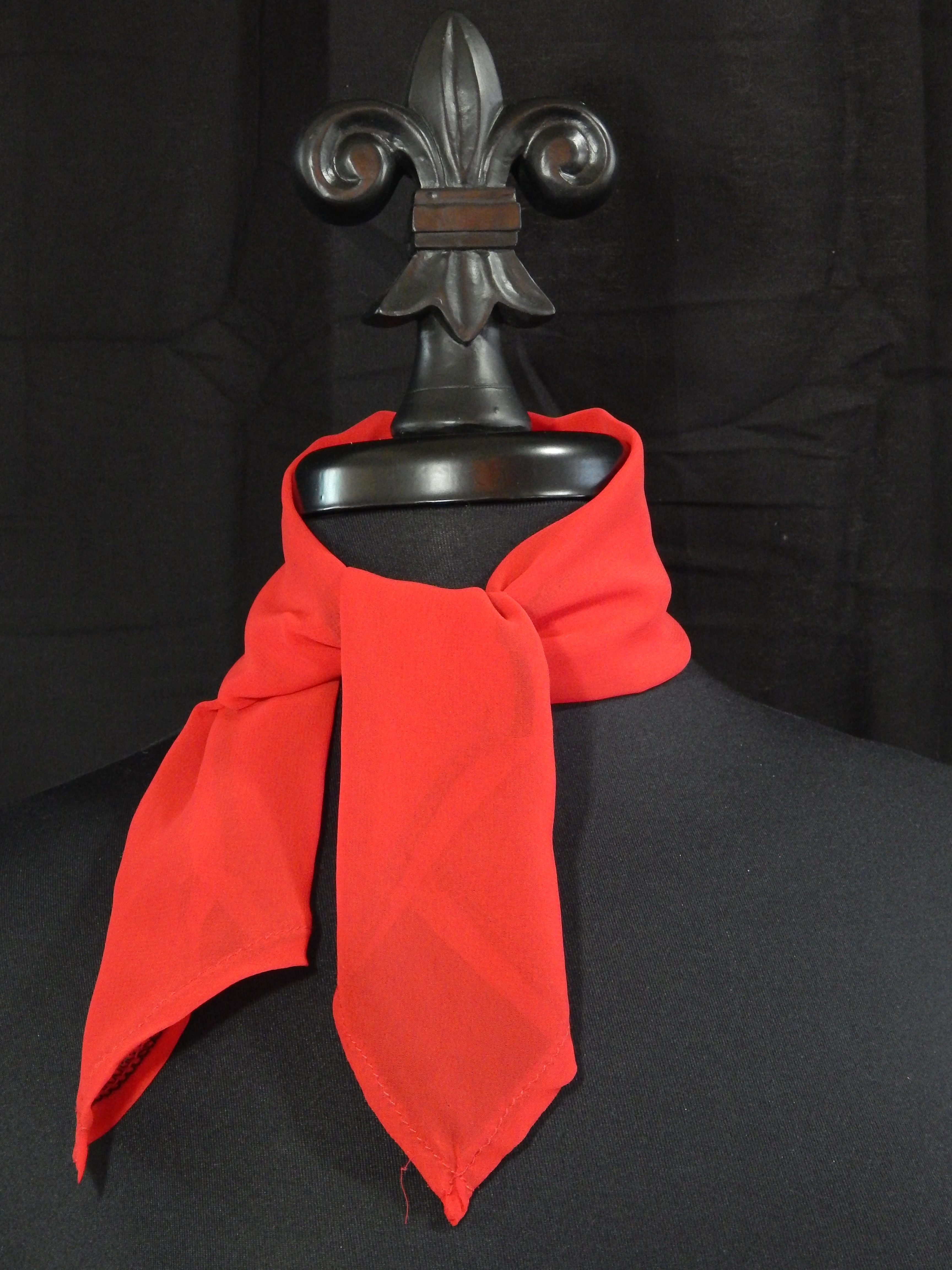 Solid Horse Show Scarf - Sheer Red