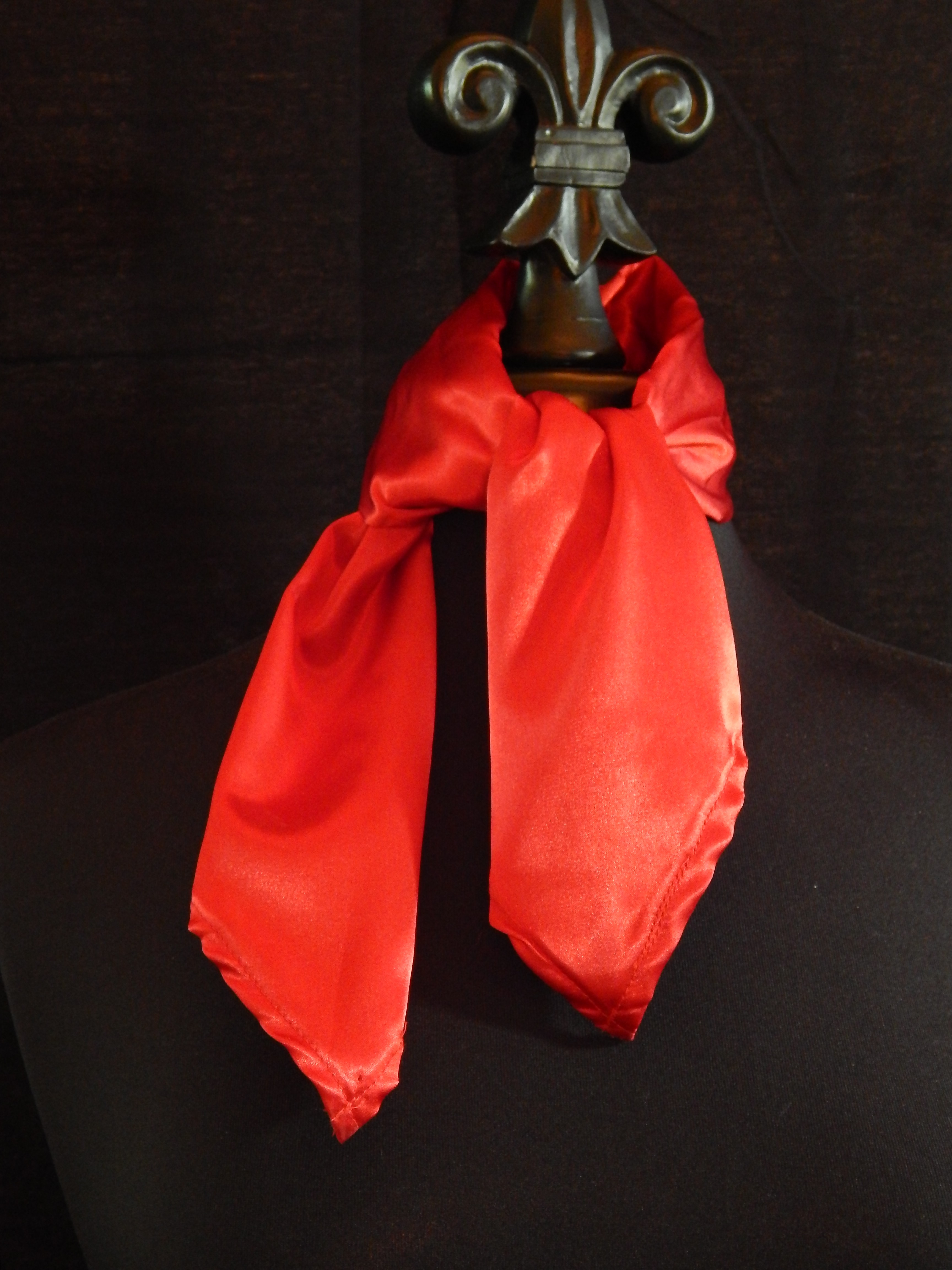 Solid Horse Show Scarf - Silky Red