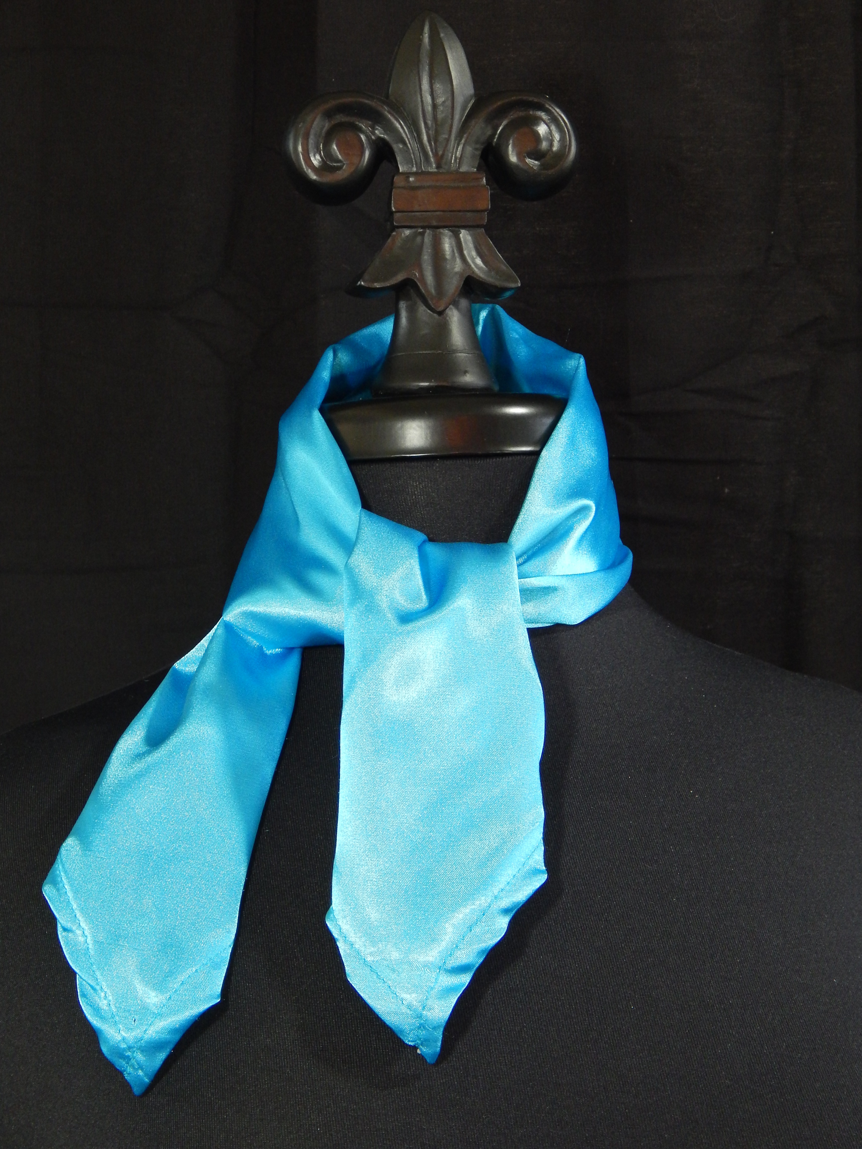 Solid Horse Show Scarf - Turquoise