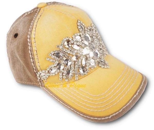 Olive and Pique Hat - Mustard