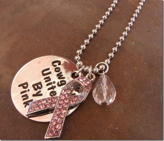 Cowgirls United by Pink Necklace - Silver Chain