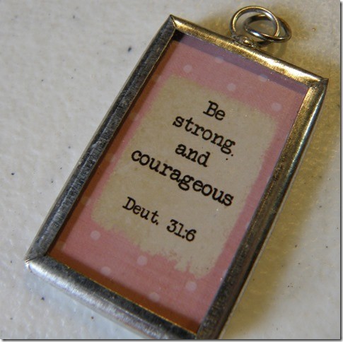 Be Strong Tag Necklace