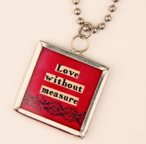 Love without Measure Tag Necklace