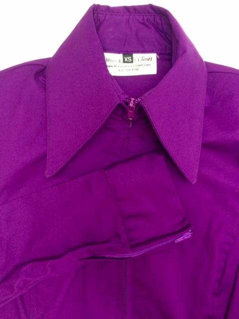 Miss Karla's Closet Fitted Show Shirt - Plum