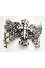 Bracelet - Cross and Wings