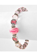 Bracelet - Stretch Survivor Pandora Beads