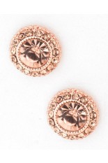 Horse Show Post Earrings - Peach  3/8"