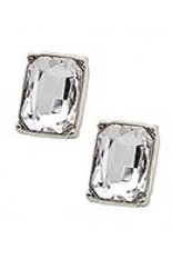 Horse Show Post Earrings - Clear 5/8"