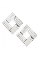 Horse Show Post Earrings - CLEAR 7/8"