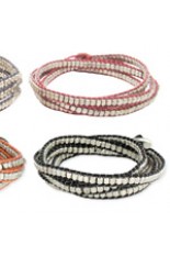 Wrap Bracelet - Silver Metal Bead