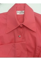 Miss Karla's Closet Snap Front Fitted Show Shirt - Coral