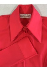 Miss Karla's Closet Fitted Show Shirt - Dark Coral