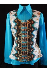 MKC Aztec Sequin Vest
