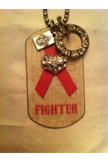 Kate Mesta Tag Necklace - "Fighter"