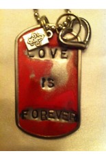Kate Mesta Tag Necklace - "Love is Forever"
