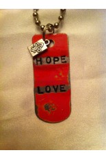 Kate Mesta Tag Necklace - Hope and Love