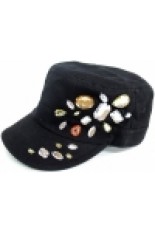 Cadet Cap - Black Gems