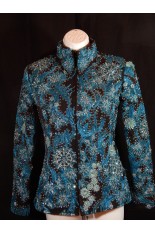 MKC Custom Showmanship Jacket - Black and Turquoise