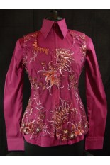 MKC Lace Horse Show Vest - Raspberry