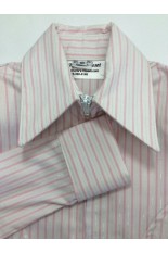 MKC Youth Fitted Show Shirt  - White with Pink Stripe