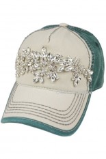 Olive and Pique Hat - Ivory, Green
