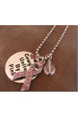Cowgirls United by Pink Necklace - Silver Chain