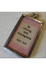 Be Strong Tag Necklace
