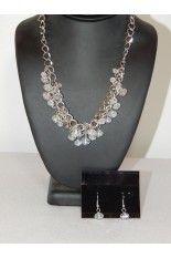 Necklace and Earring Set - Crystal 