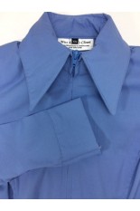 Miss Karla's Closet Fitted Show Shirt - New Blue