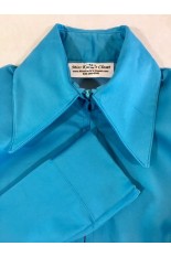 Miss Karla's Closet Fitted Show Shirt - Ocean Blue