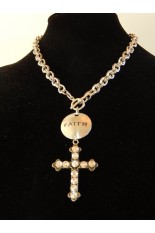 Silver "Faith" Necklace