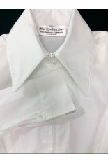 Miss Karla's Closet Fitted Show Shirt - White
